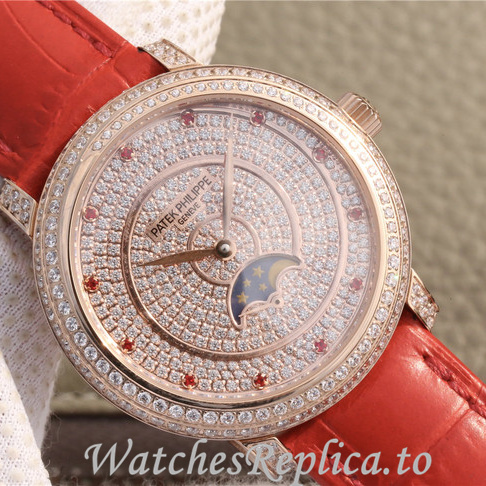 Patek Philippe Replica Complications 4968 Leather strap 33.3MM - WatchesReplica.is
