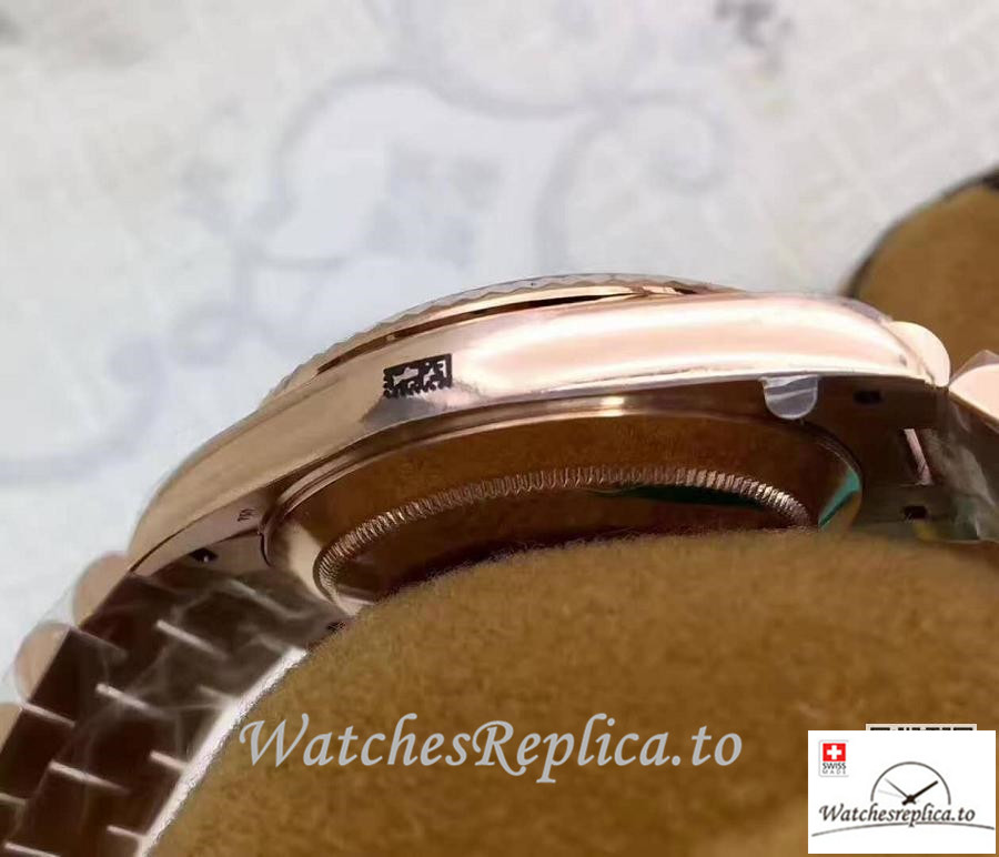 Swiss Rolex Day Date Replica 228235 001 Roman Markers 41MM - WatchesReplica.is
