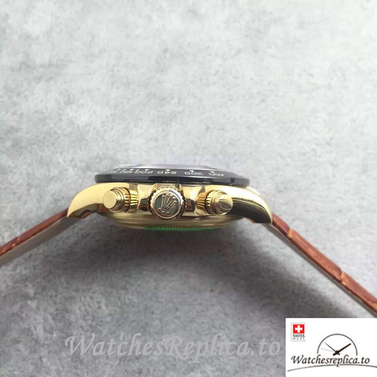 Swiss Rolex Daytona Replica 116518 Leather strap 40MM - WatchesReplica.is