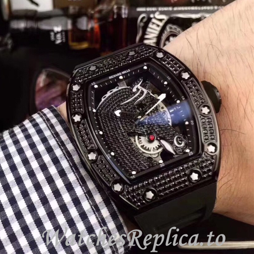 Richard Mille Replica RM52-02 Rubber strap 50MM - WatchesReplica.is