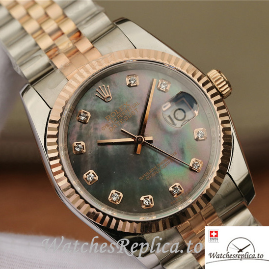 Swiss Rolex Datejust Replica 116231-0061 Stainless steel strap 36MM - WatchesReplica.is