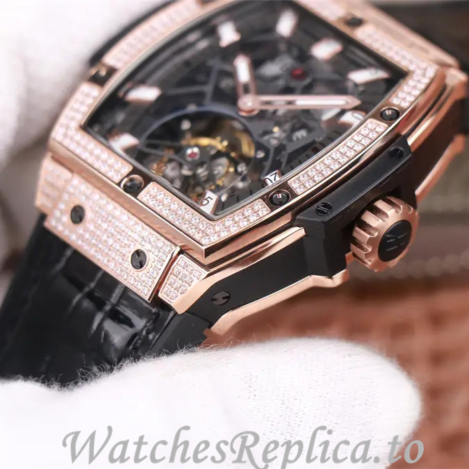 Hublot Replica MASTERPIECE Series Leather strap 45MM - WatchesReplica.is