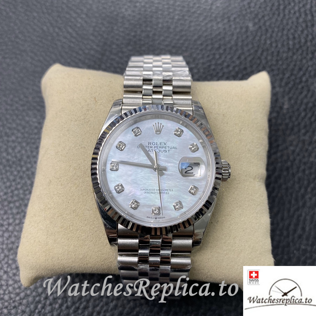 Swiss Rolex Datejust Replica 126233 Stainless steel strap 36MM - WatchesReplica.is