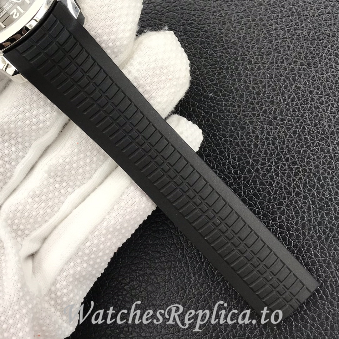Patek Philippe Replica Aquanaut 5164A-001 Rubber strap 40.8MM - WatchesReplica.is