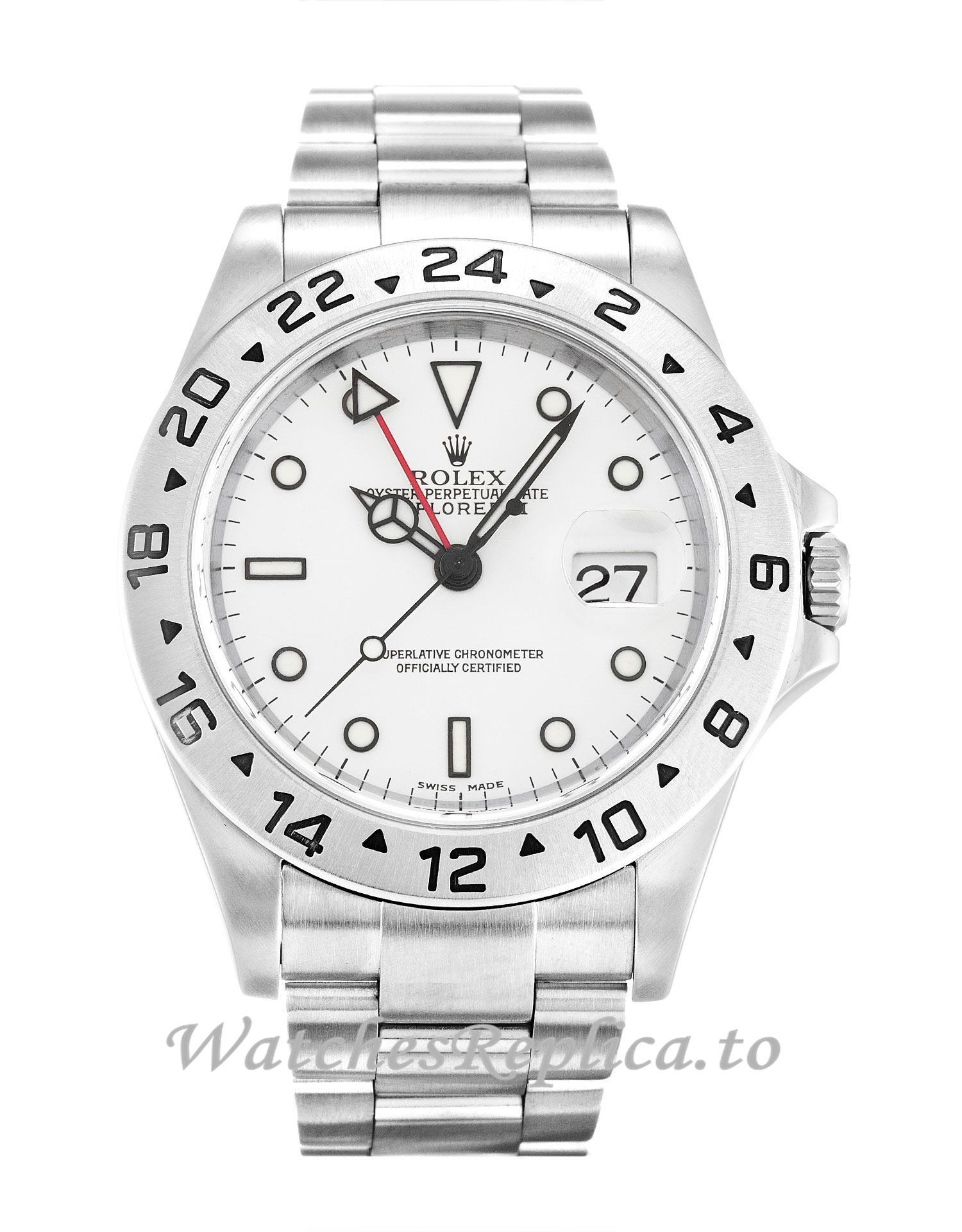 Rolex Explorer II White Dial 16570 - WatchesReplica.is