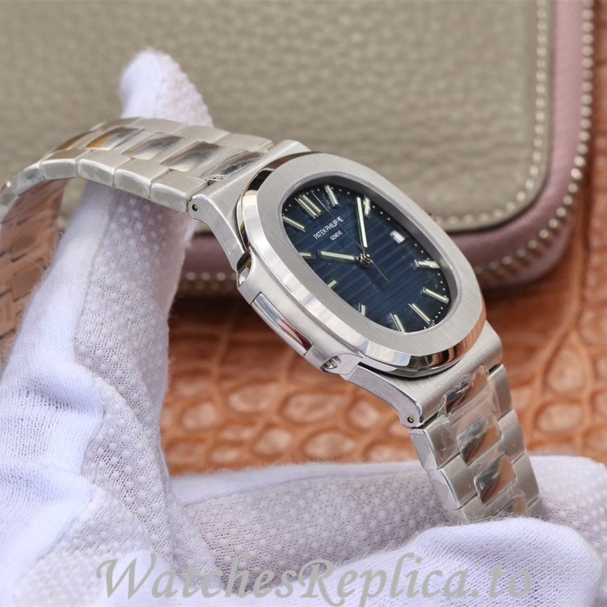 Patek Philippe Replica Nautilus Stainless steel strap 40MM - WatchesReplica.is