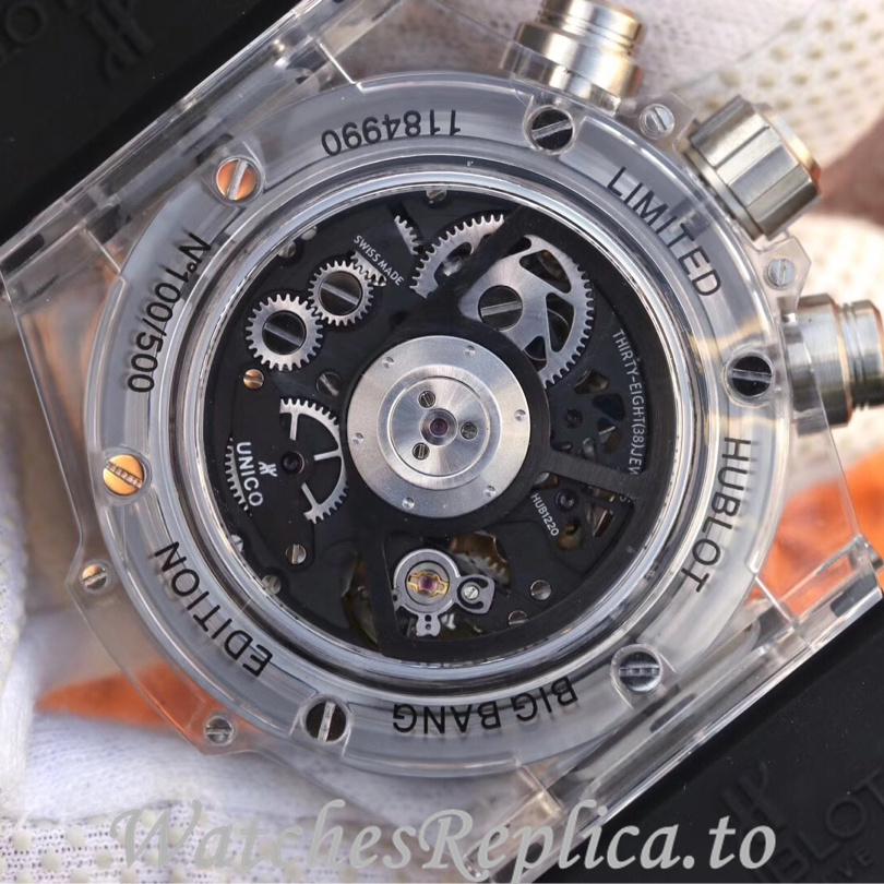 Hublot Replica 411.JX.4802.RT Rubber strap 45MM - WatchesReplica.is