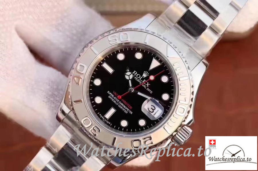 Swiss Rolex Yacht Master Replica 116622 003 Silver Strap 40MM - WatchesReplica.is