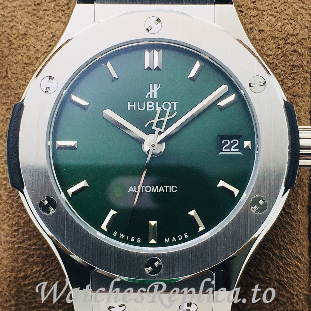 Hublot Replica Classic-Fusion-Series Leather strap 38MM - WatchesReplica.is