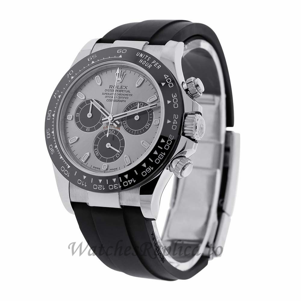 Rolex Replica Daytona White Gold Dial Watch 116519LN - WatchesReplica.is