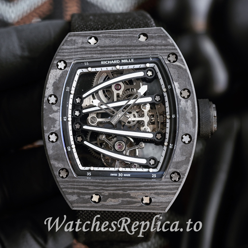 Richard Mille Replica RM59-01 Canvas strap 50MM - WatchesReplica.is
