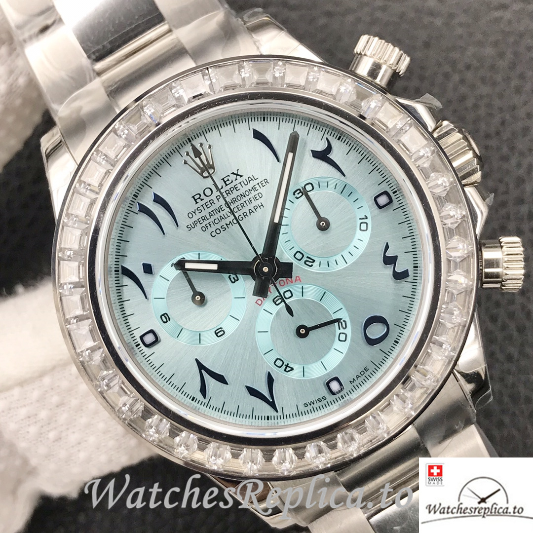 Swiss Rolex Daytona Replica Stainless steel strap 40MM - WatchesReplica.is