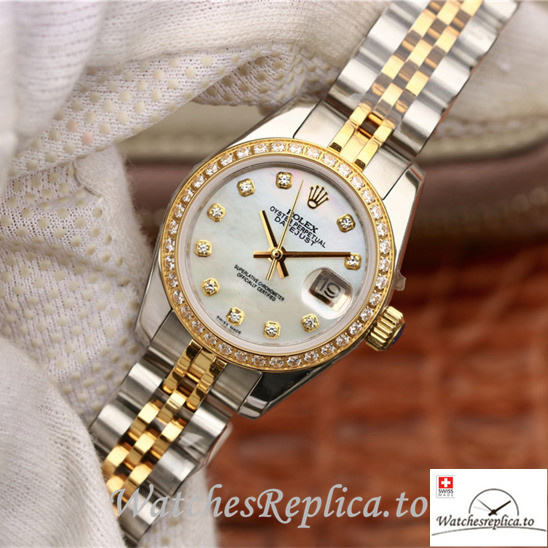 Swiss Rolex Datejust 279383RBR Stainless steel strap 28MM - WatchesReplica.is