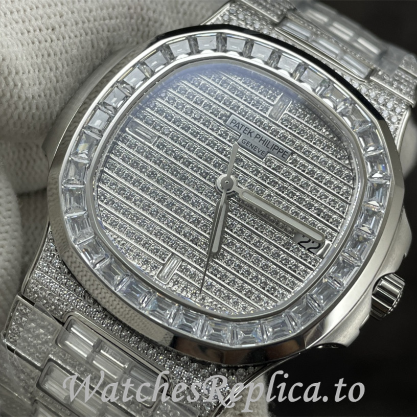 Patek Philippe Replica Nautilus Stainless steel strap 40.5MM - WatchesReplica.is