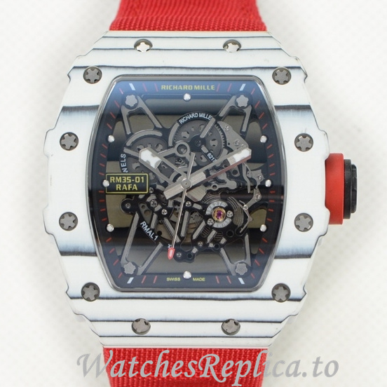 Richard Mille Replica RM35-01 Canvas strap 50MM - WatchesReplica.is