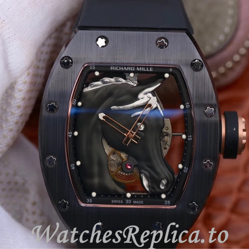 Richard Mille Replica RM52-02 Rubber strap 50MM - WatchesReplica.is