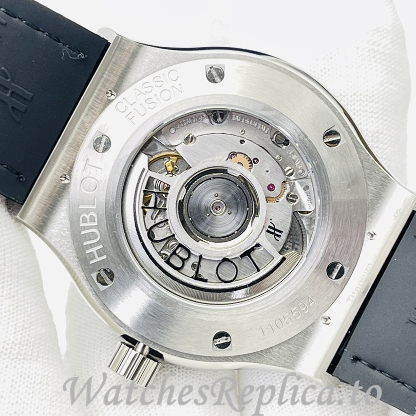 Hublot Replica Big Bang Sang Bleu Leather strap 42MM - WatchesReplica.is