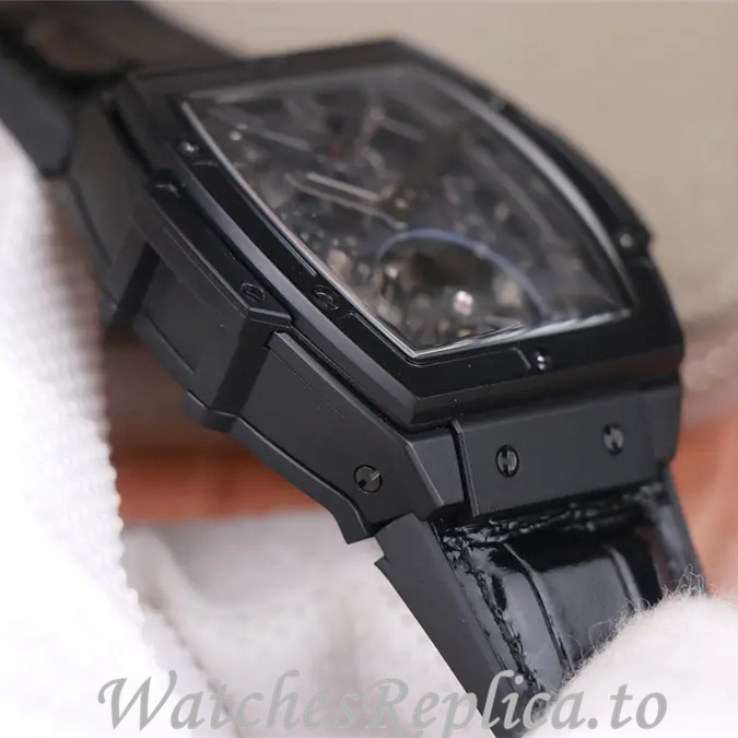 Hublot Replica MASTERPIECE Series Leather strap 45MM - WatchesReplica.is