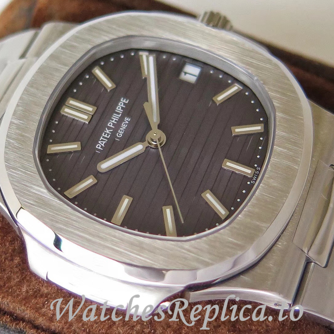 Patek Philippe Replica Nautilus Stainless steel strap 40MM - WatchesReplica.is