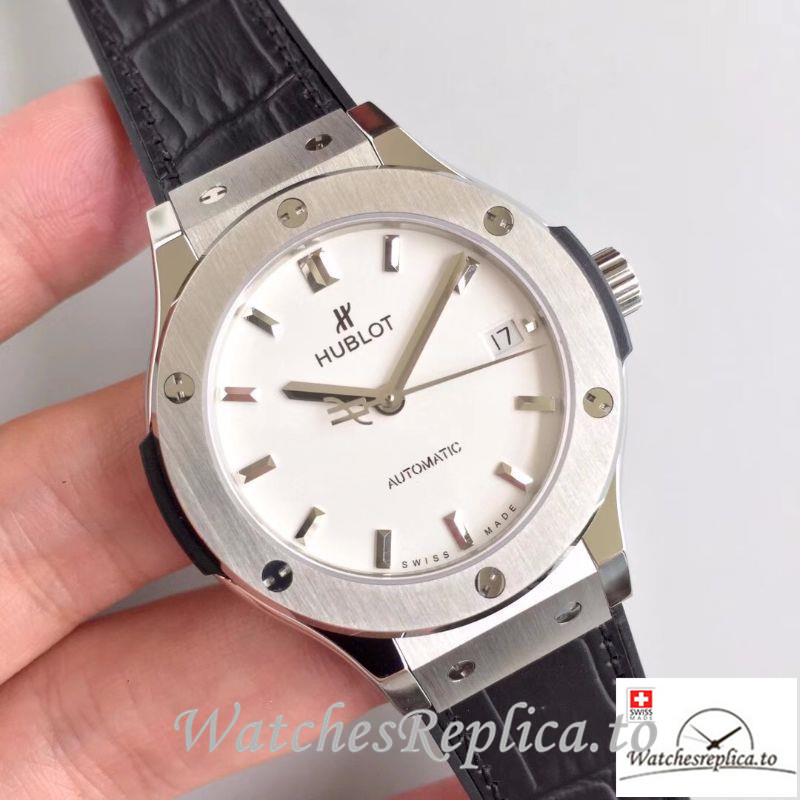 Swiss Hublot Classic Fusion Replica 511.NX.2610.LR Black Strap 38MM - WatchesReplica.is
