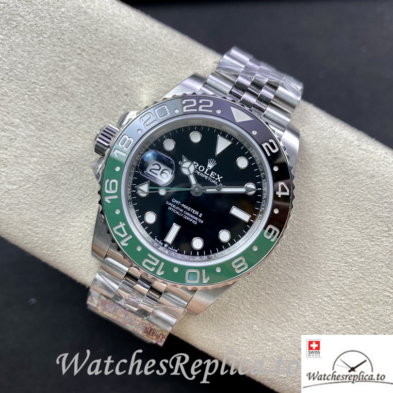 Swiss Rolex GMT Master Replica 126720 Stainless steel strap 40MM - WatchesReplica.is