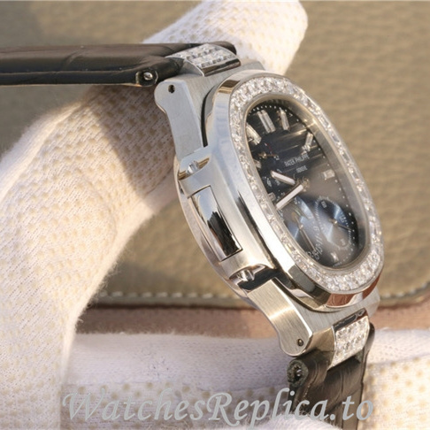 Patek Philippe Replica Nautilus 5712 Leather strap 40MM - WatchesReplica.is