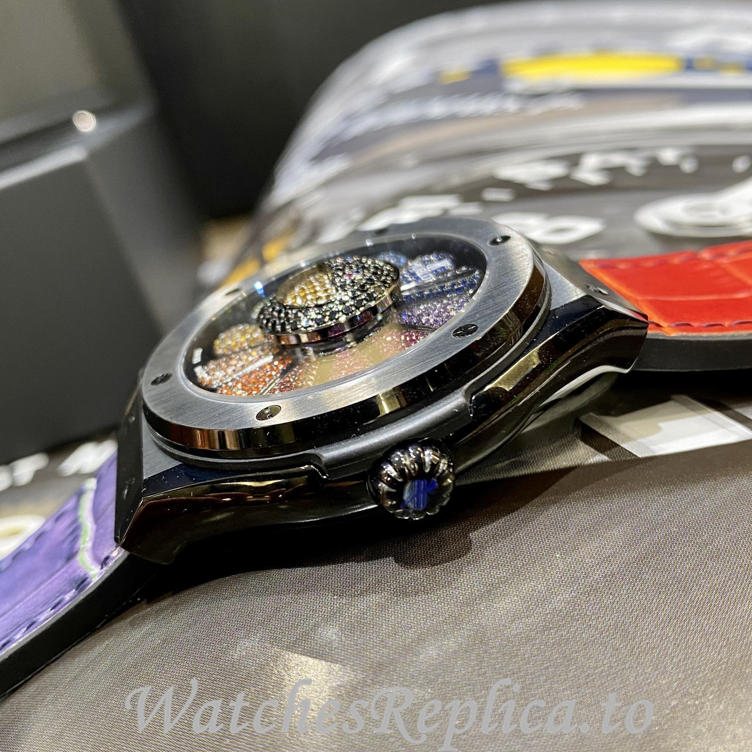 Hublot Replica 507.CX.9000.RX.TAK21 Rubber strap 45MM - WatchesReplica.is