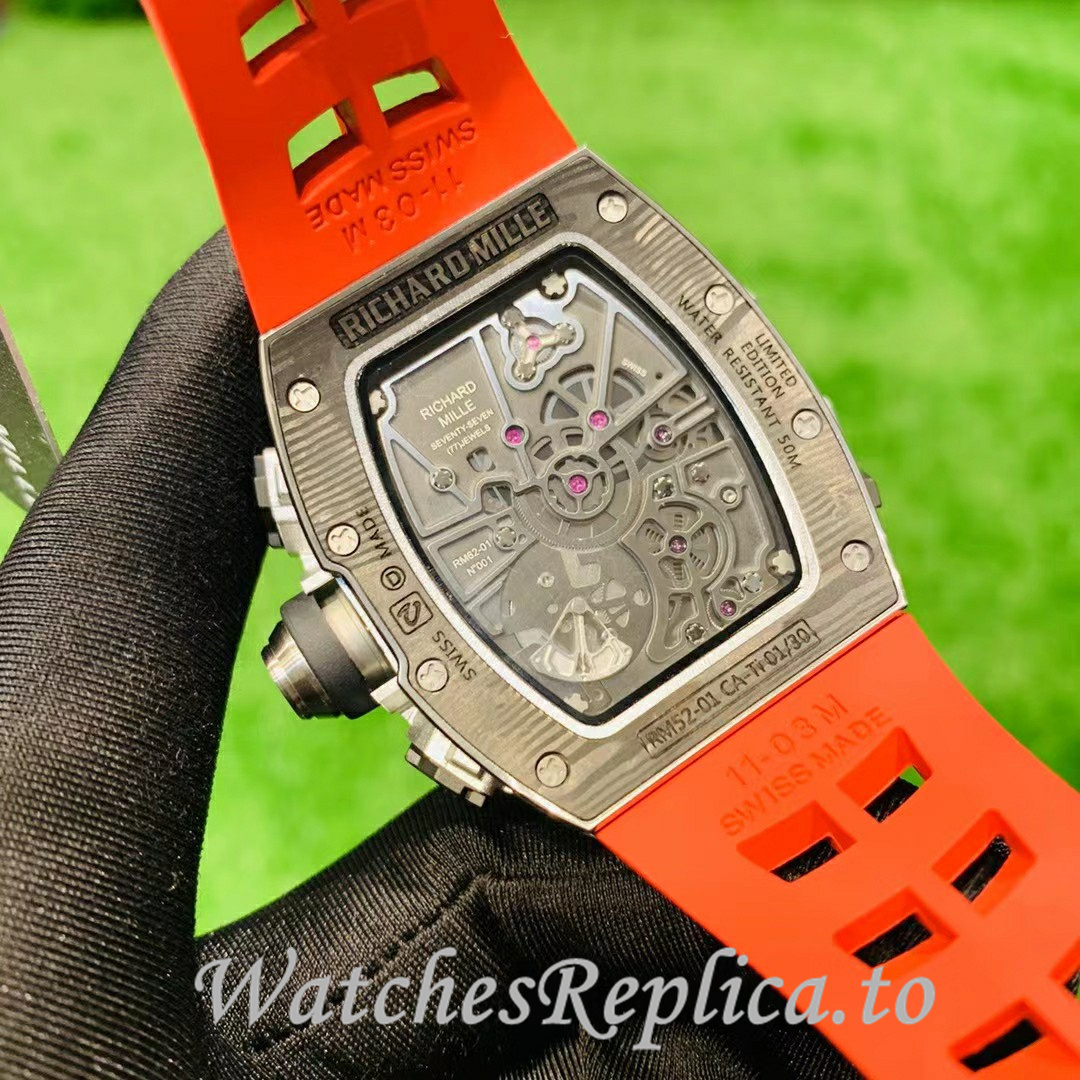 Richard Mille Replica RM62-01 Rubber strap 50MM - WatchesReplica.is