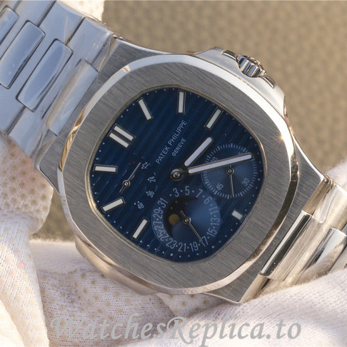 Patek Philippe Replica Nautilus 5712 Stainless steel strap 40MM - WatchesReplica.is