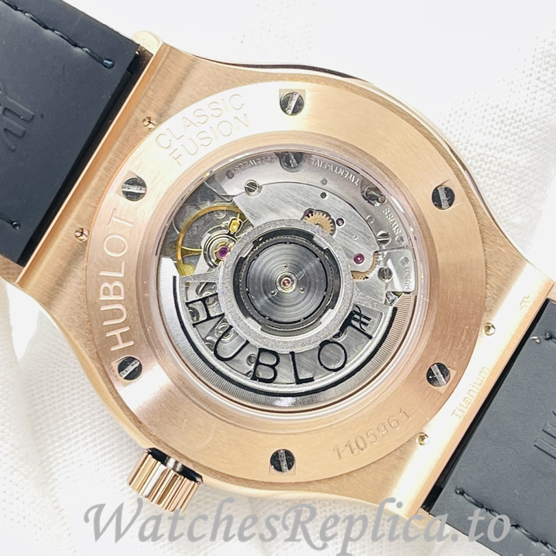 Hublot Replica Big Bang Sang Bleu Leather strap 42MM - WatchesReplica.is