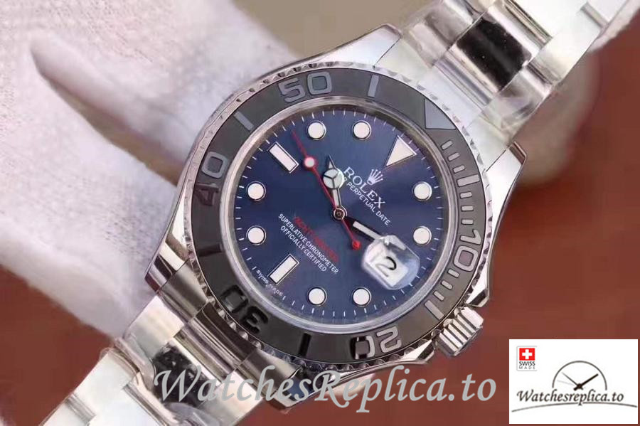 Swiss Rolex Yacht Master Replica 116622 004 Black Bezel 40MM - WatchesReplica.is