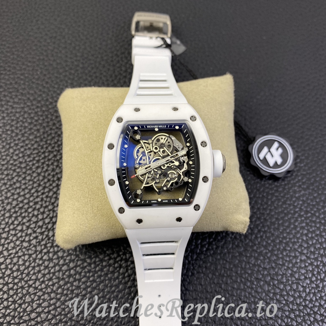 Richard Mille Replica RM055 Rubber strap 50MM - WatchesReplica.is