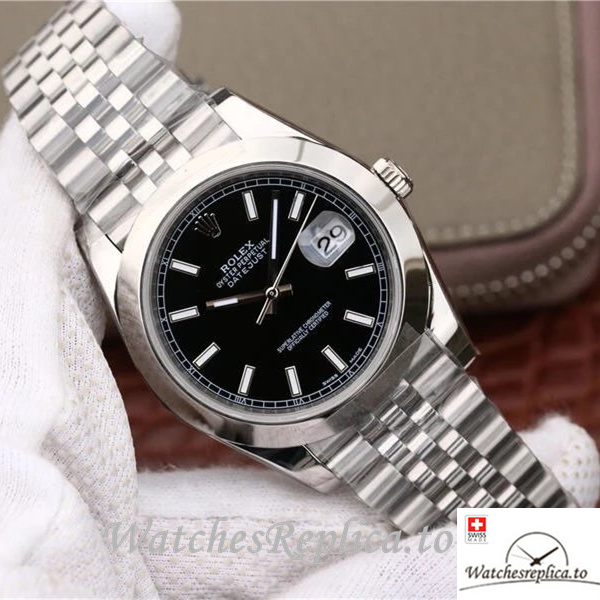 Swiss Rolex Datejust Replica 126300-0012 Stainless steel strap 41MM - WatchesReplica.is