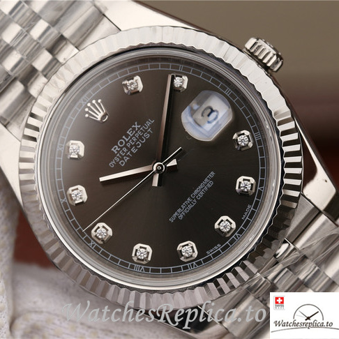 Swiss Rolex Datejust 126334 Stainless steel strap 41MM - WatchesReplica.is