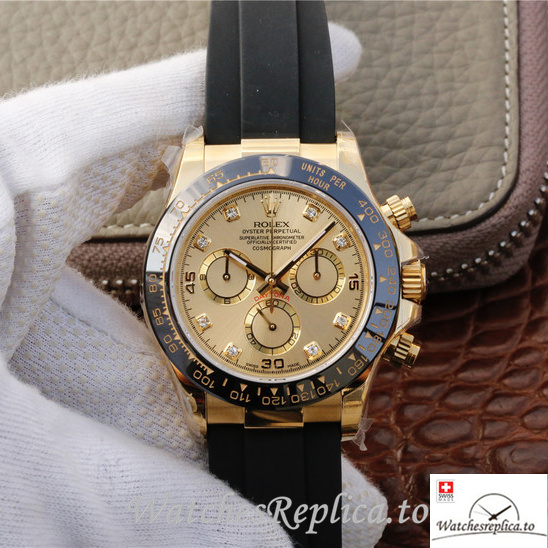 Swiss Rolex Daytona 116518-0036 Rubber strap 40MM - WatchesReplica.is