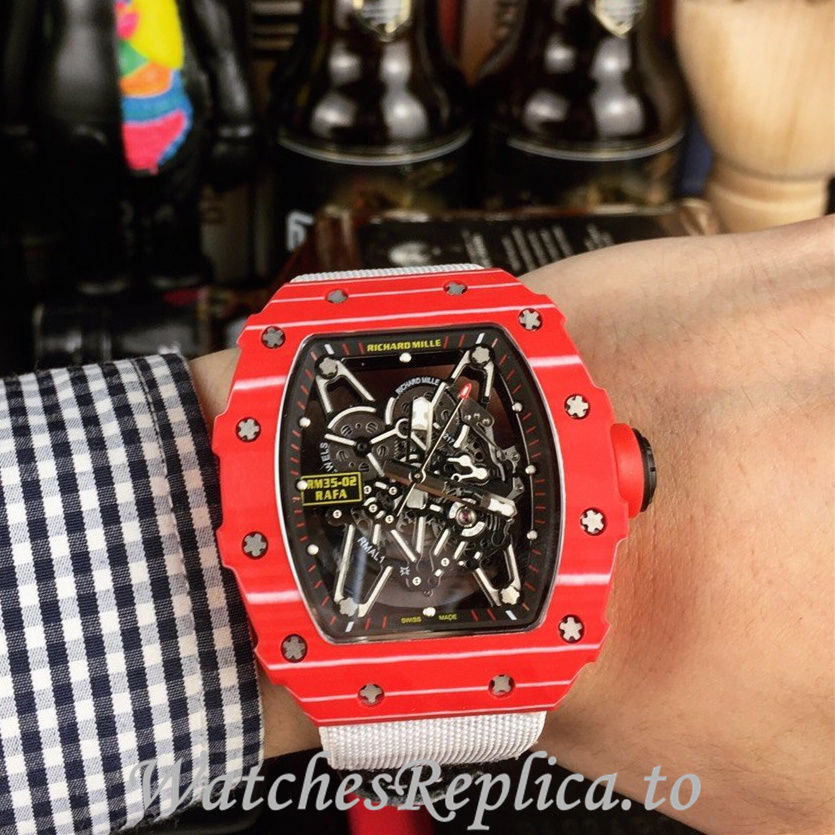 Richard Mille Replica RM35-02 Canvas strap 50MM - WatchesReplica.is