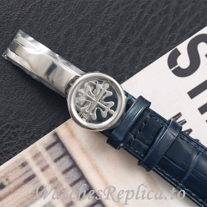 Patek Philippe Replica Complications Leather strap 41MM - WatchesReplica.is