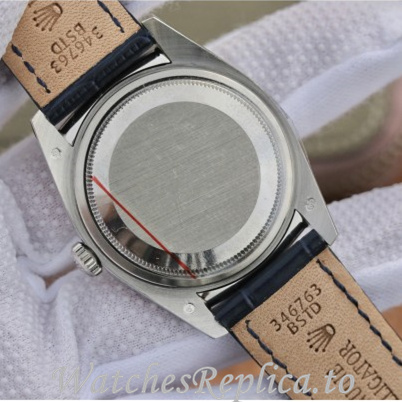 Swiss Rolex Day Date Replica 118135 Leather strap 36MM - WatchesReplica.is