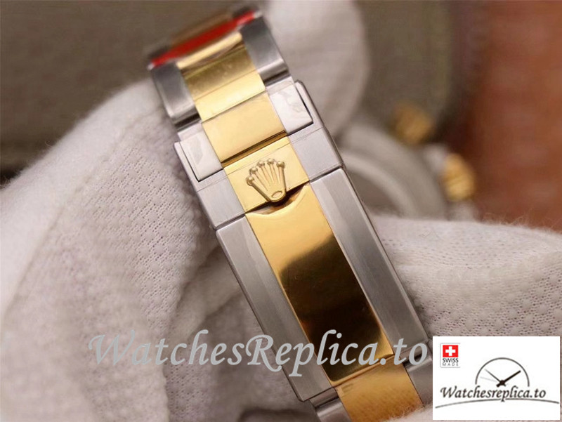 Swiss Rolex Daytona Cosmograph Replica M116503-0001 Silver And Gold Strap 40MM - WatchesReplica.is