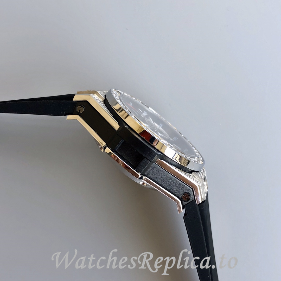 Hublot Replica Big Bang Gypsophila Chronograph v2 Rubber strap 45MM - WatchesReplica.is