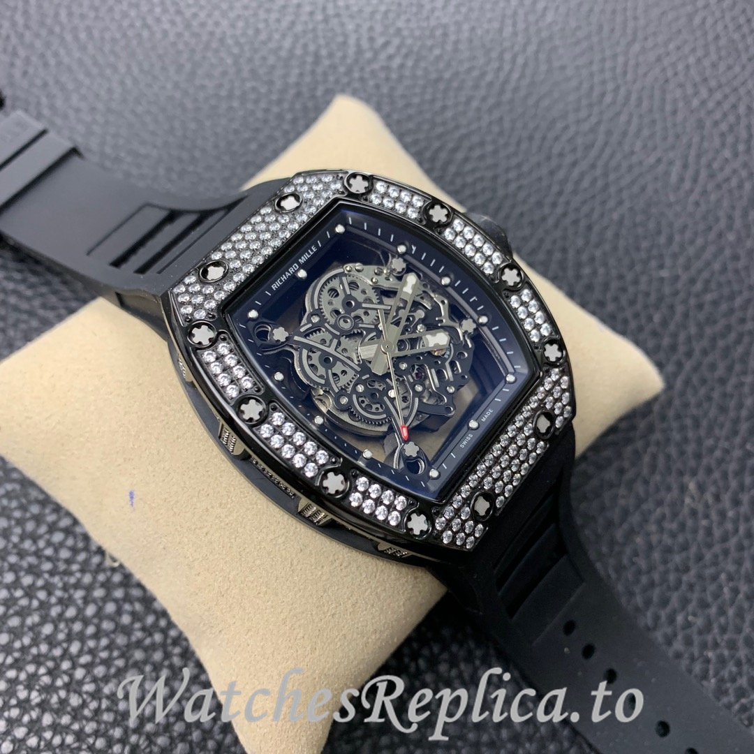 Richard Mille Replica RM055 Rubber strap 50MM - WatchesReplica.is