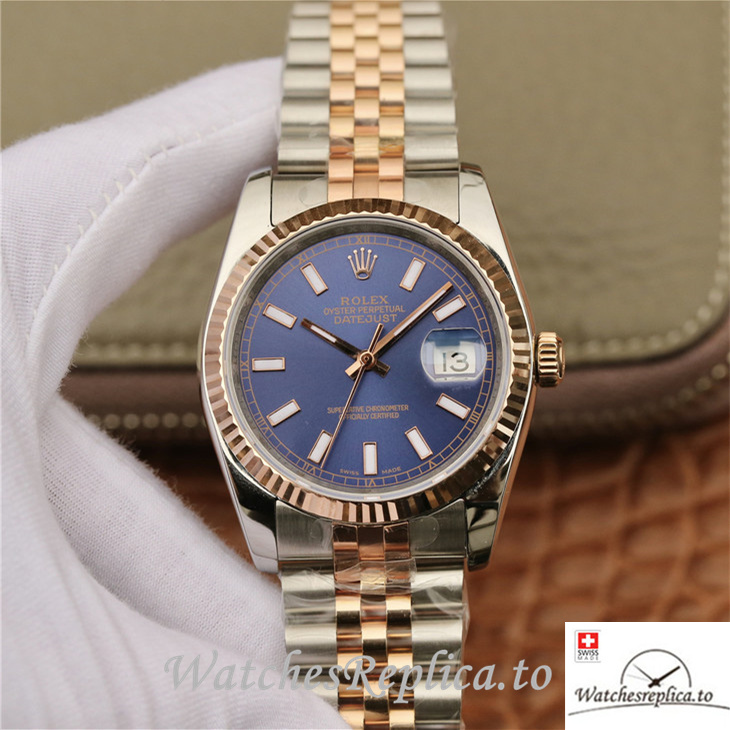 Swiss Rolex Datejust Replica 116231 Stainless steel strap 36MM - WatchesReplica.is