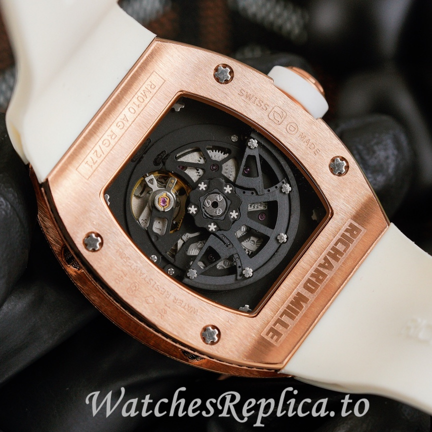 Richard Mille Replica RM010 Rubber strap 49MM - WatchesReplica.is