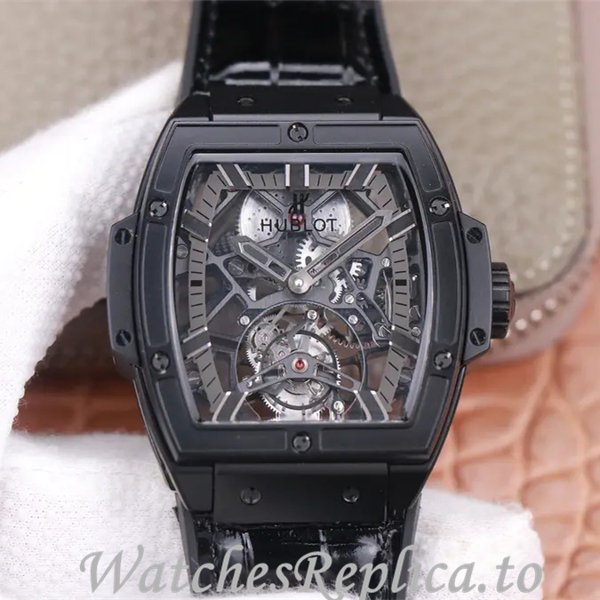 Hublot Replica MASTERPIECE Series Leather strap 45MM - WatchesReplica.is