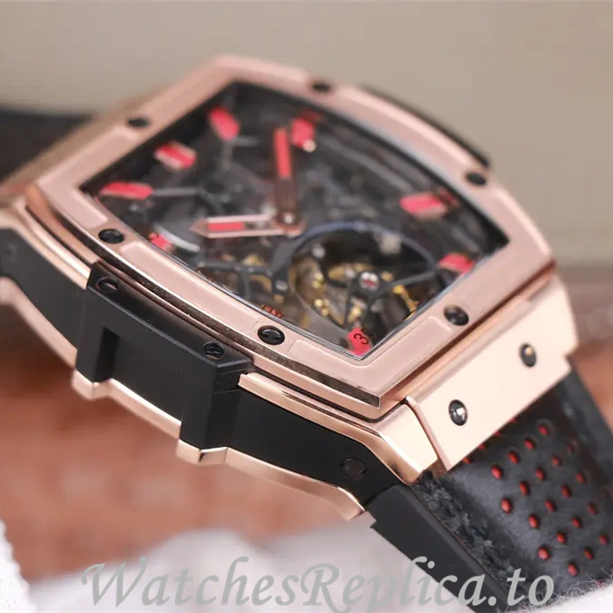 Hublot Replica MASTERPIECE Series Leather strap 45MM - WatchesReplica.is