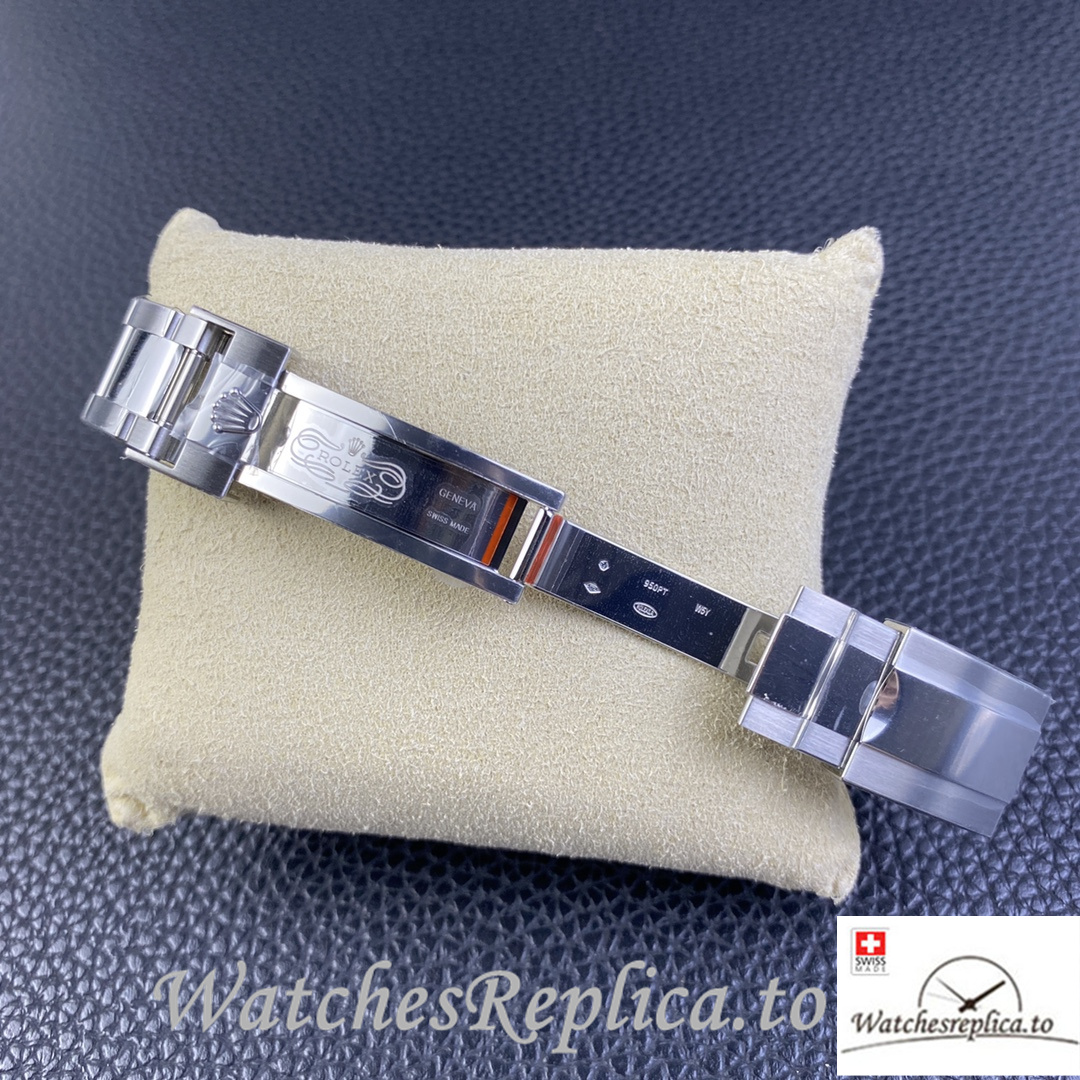 Swiss Rolex Daytona Replica Stainless steel strap 40MM Blue Dial Diamonds Marks - WatchesReplica.is