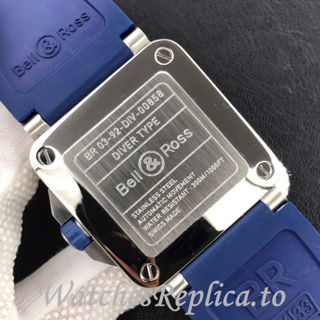 Bell Ross Replica BR 03 BR03-92 Rubber strap 42MM - WatchesReplica.is