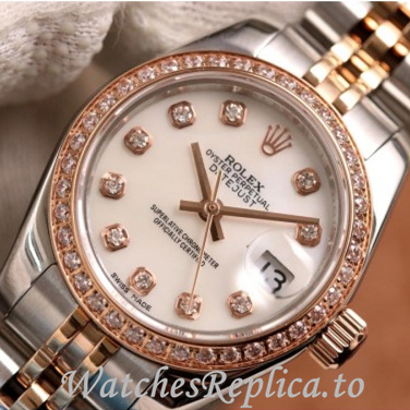 Swiss Rolex Datejust Replica 279383 Stainless steel strap 28MM - WatchesReplica.is