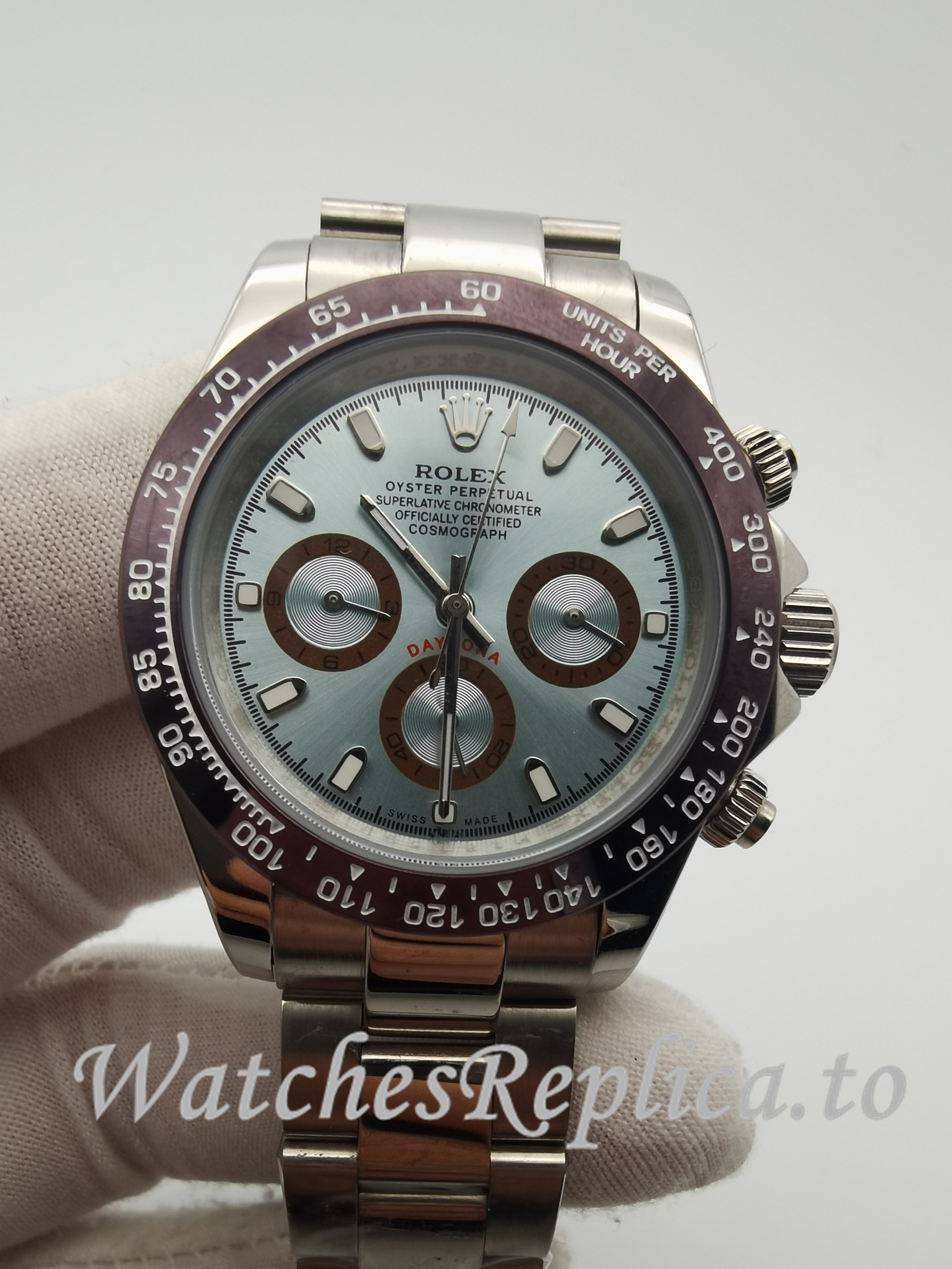 Swiss Rolex Daytona Cosmograph Replica 116506 Silver Strap 40MM - WatchesReplica.is