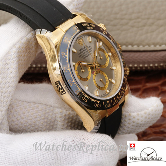 Swiss Rolex Daytona Replica 116518 Rubber strap 40MM - WatchesReplica.is